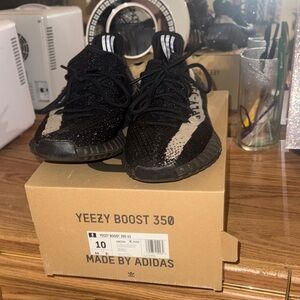 Adidas Mens Yeezy Boost 350 V2 - Black and Tan